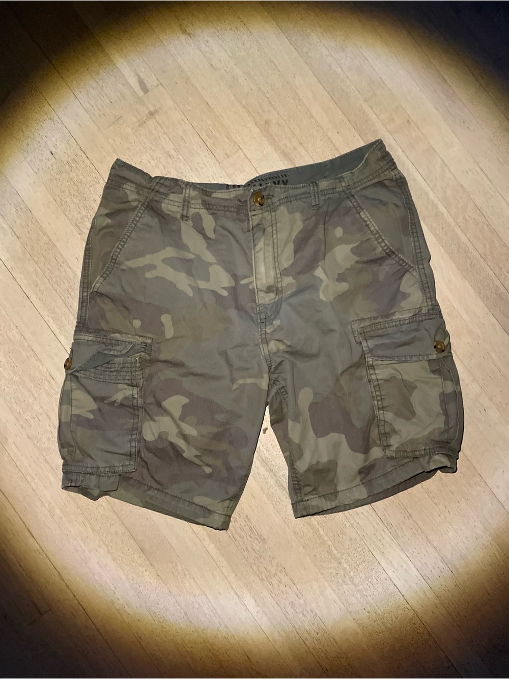 Men's Camo Cargo Shorts - Olive Camo